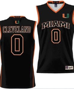 Matthew Cleveland Jersey #0 Miami Hurricanes NIL College Basketball Lightweight Black