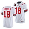 Marvin Harrison Jr Jersey #18 Ohio State Buckeyes Ohio Stadium Patch College Football White