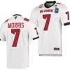 MJ Morris Jersey #7 NC State Wolfpack 2023 Pop-Tarts Bowl Football White