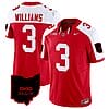Miyan Williams Jersey #3 Ohio State Buckeyes College Football Stitched Vapor Limited Ohio Patch Red Alternate