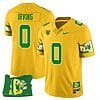 Mar'Keise Irving Jersey #0 Oregon Ducks ‘Mighty Oregon’ Throwback Football Oregon State Yellow