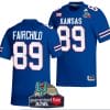 Mason Fairchild Jersey #89 Kansas Jayhawks 2023 Guaranteed Rate Bowl Champs Football Royal
