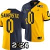 Mike Sainristil Jersey #0 Michigan Wolverines 2024 Football National Championship Playoff Mazie