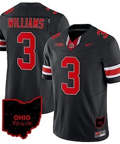 Miyan Williams Jersey #3 Ohio State Buckeyes College Football Stitched Vapor Limited Ohio Patch Black