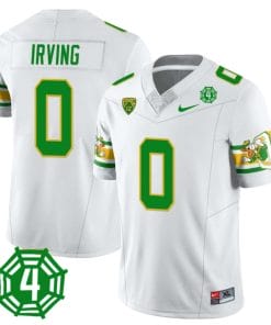 MarKeise Irving Jersey #0 Oregon Ducks Honor Spencer Webb Patch Football White