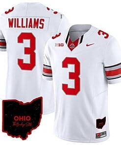 Miyan Williams Jersey #3 Ohio State Buckeyes College Football Stitched Vapor Limited Ohio Patch White
