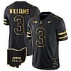 Miyan Williams Jersey #3 Ohio State Buckeyes College Football Stitched Vapor Limited Gold Ohio Patch Black Gold