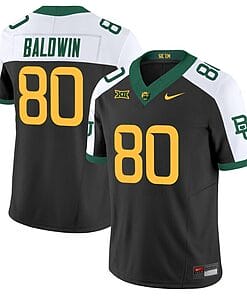 Monaray Baldwin Jersey #80 Baylor Bears Vapor Limited College Football All Stitched Black Alternate