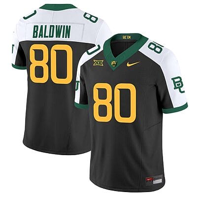 Monaray Baldwin Jersey #80 Baylor Bears Vapor Limited College Football All Stitched Black Alternate