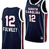 MiLaysia Fulwiley Jersey #12 South Carolina Gamecocks College Basketball Away Black
