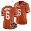 Maalik Murphy Jersey #6 Texas Longhorn Jersey Allstate Red River Vivalry Patch College Football Orange