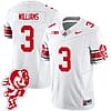 Miyan Williams Jersey #3 Ohio State Buckeyes Football 2023 Stitched Brutus Buckeye Patch White