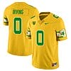 Mar'Keise Irving Jersey #0 Oregon Ducks ‘Mighty Oregon’ Throwback Football Uniforms Yellow