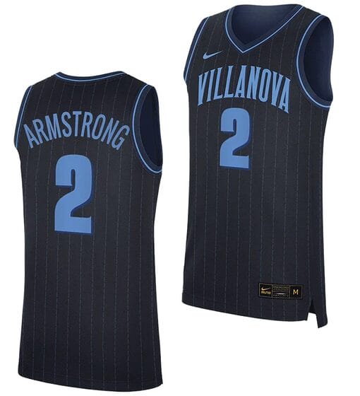 Mark Armstrong Jersey #2 Villanova Wildcats Replica College Basketball 2023-24 Navy