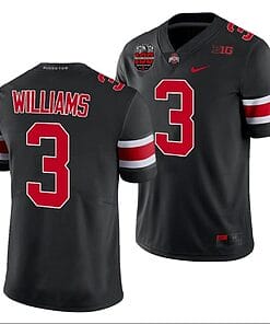 Miyan Williams Jersey #3 Ohio State Buckeyes Ohio Stadium Patch College Football Black