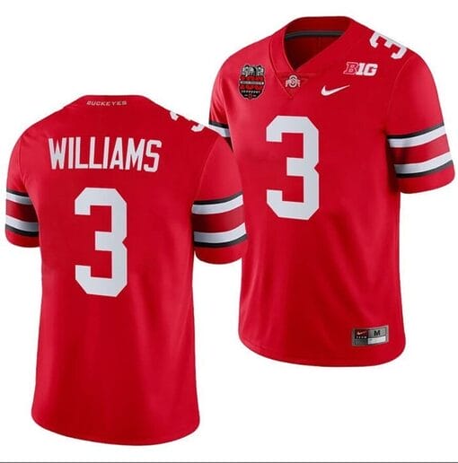 Miyan Williams Jersey #3 Ohio State Buckeyes Ohio Stadium Patch College Football Scarlet