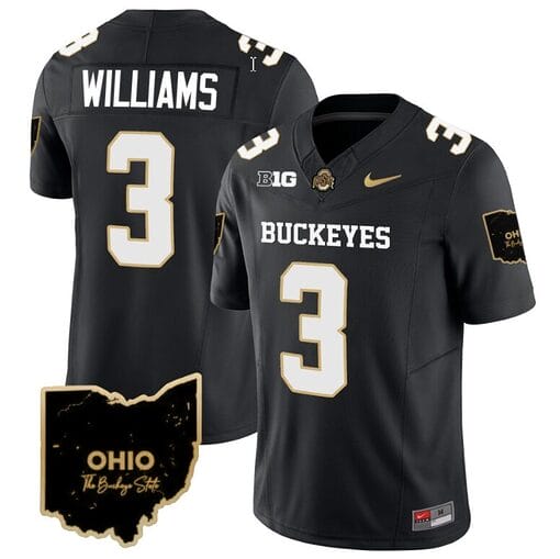 Miyan Williams Jersey #3 Ohio State Buckeyes College Football Stitched Special Vapor Limited Black