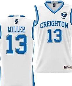 Mason Miller Jersey #13 Creighton Bluejays College NIL Basketball Lightweight White