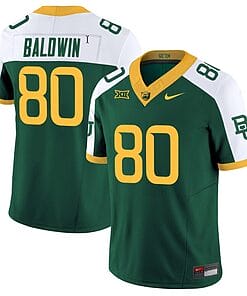 Monaray Baldwin Jersey #80 Baylor Bears Vapor Limited College Football All Stitched Green Alternate