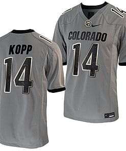 Maddox Kopp Jersey #14 Colorado Buffaloes College Football Untouchable Game Grey