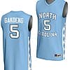 Maria Gakdeng Jersey #5 UNC Tar Heels Basketball Lightweight Blue