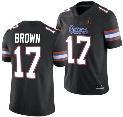 Max Brown Jersey #17 Florida Gators Alternate College Football 2023-24 Black