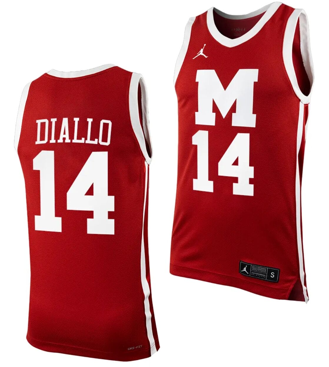 Mohamad Diallo Jersey #14 Morehouse College Tigers Replica Basketball Uniform Maroon