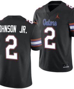 Montrell Johnson Jr Jersey #2 Florida Gators Alternate College Football 2023-24 Black