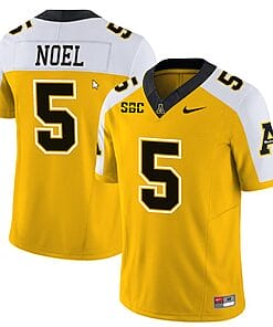 Nate Noel Jersey #5 Appalachian State Mountaineers Vapor Limited College Football Yellow Alternate