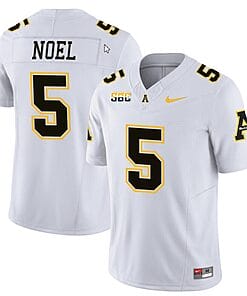 Nate Noel Jersey #5 Appalachian State Mountaineers Vapor Limited College Football White