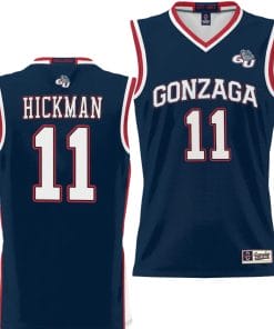 Nolan Hickman Jersey #11 Gonzaga Bulldogs NIL College Basketball Lightweight Black