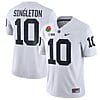 Nicholas Singleton Jersey #10 Penn State Nittany Lions Rose Patch College Football All Stitched White