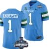 Nick Anderson Jersey #1 Tulane Green Wave 2022 ACC Football Championship Blue