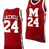 Nate Lacewell Jersey #24 Morehouse College Tigers Replica Basketball Uniform Maroon