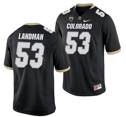 Nate Landman Jersey #53 Colorado Buffaloes College Football Game Black
