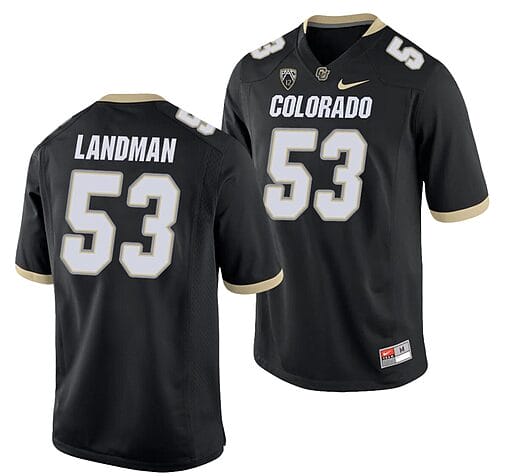 Nate Landman Jersey #53 Colorado Buffaloes College Football Game Black