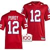 Nebraska Cornhuskers Chubba Purdy Jersey 100th Anniversary Red 2023 Alternate Football #12
