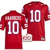 Nebraska Cornhuskers Heinrich Haarberg Jersey 100th Anniversary Red 2023 Alternate Football #10