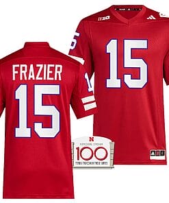 Nebraska Cornhuskers Tommie Frazier Jersey 100th Anniversary Red 2023 Alternate Football #15