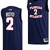 Nicholas Boyd Jersey #2 FAU Owls College Basketball Replica Navy