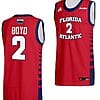 Nicholas Boyd Jersey #2 FAU Owls College Basketball Replica Red