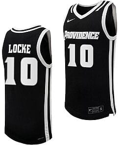 Noah Locke Jersey #10 Providence Friars Replica College Basketball Black Uniform