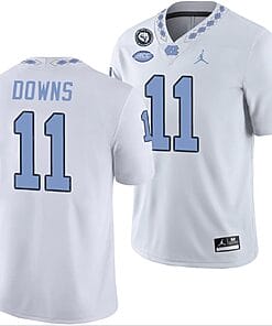 North Carolina Tar Heels #11 Josh Downs Jersey Football White Player All Stitched