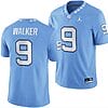 North Carolina Tar Heels #9 Devontez Walker Jersey Football Blue Player All Stitched