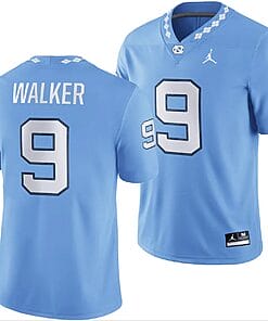 North Carolina Tar Heels #9 Devontez Walker Jersey Football Blue Player All Stitched