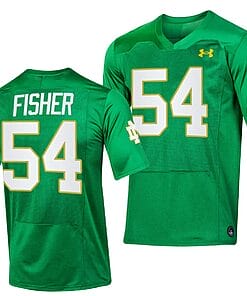Notre Dame Fighting Irish Blake Fisher Jersey #54 Replica College Football 2023 Green