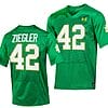 Notre Dame Fighting Irish Nolan Ziegler Jersey #42 Replica College Football 2023 Green