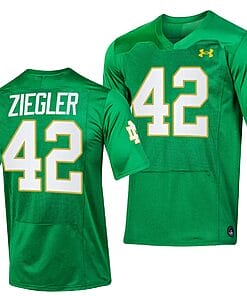 Notre Dame Fighting Irish Nolan Ziegler Jersey #42 Replica College Football 2023 Green