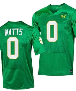 Notre Dame Fighting Irish Xavier Watts Jersey #0 Replica College Football 2023 Green