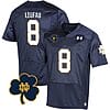 Notre Dame Marist Liufau Jersey #8 College Football Johnny Lujack Patch Navy